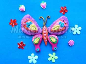 Красивая бабочка из пластилина: пошаговый мастер-класс с фото