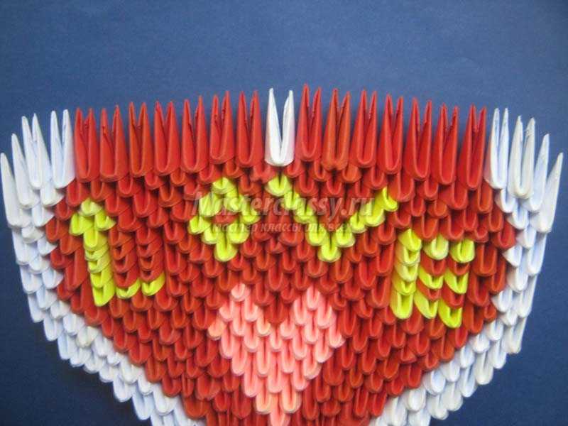 модульное оригами сердце