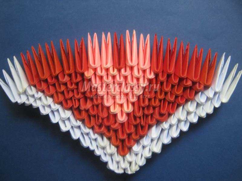 оригами сердце из бумаги