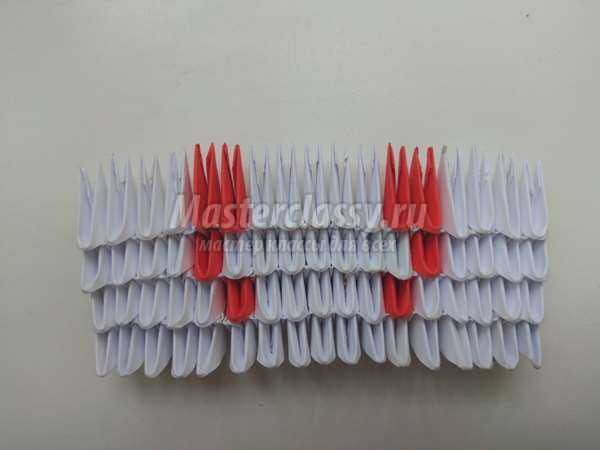 Крабик в технике модульное оригами