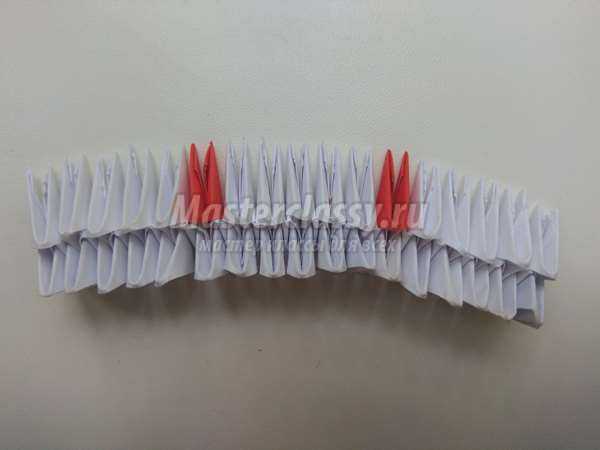 Крабик в технике модульное оригами