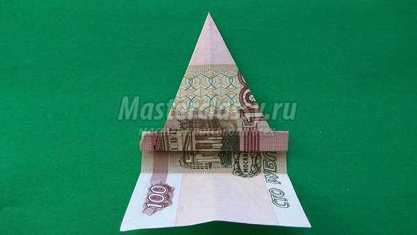 Слон оригами из денег