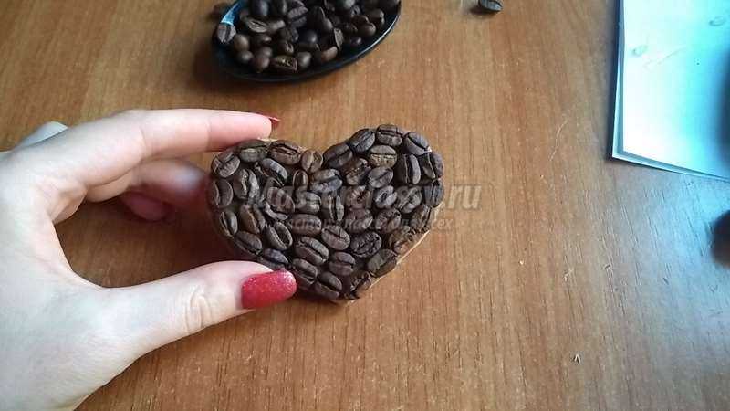Магнит Кофейное сердце