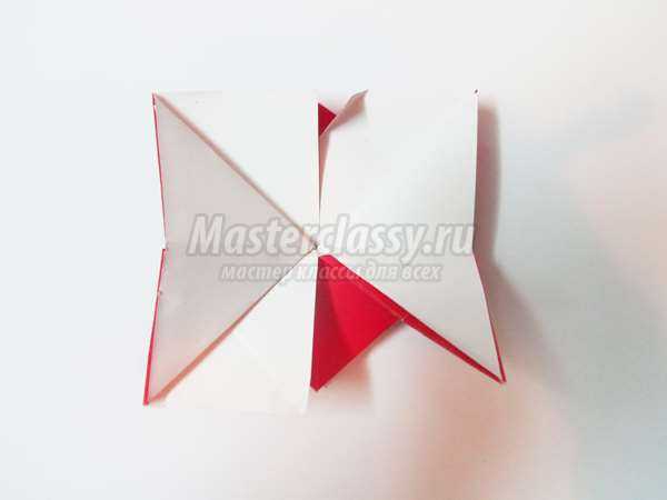 Валентинка в технике оригами