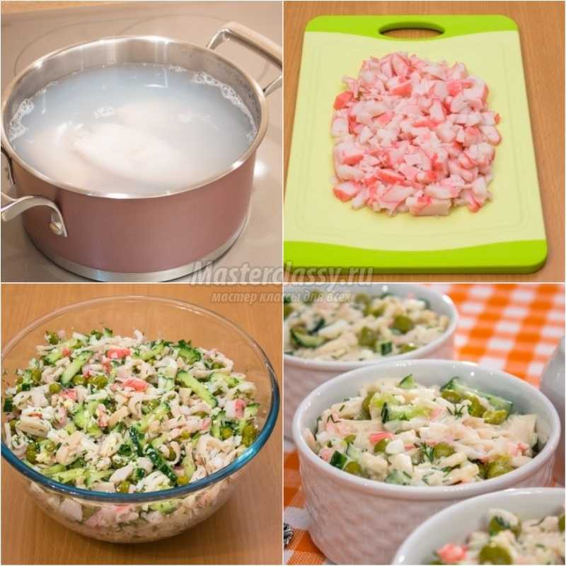 Салат с зеленым горошком: пошаговые рецепты с фото