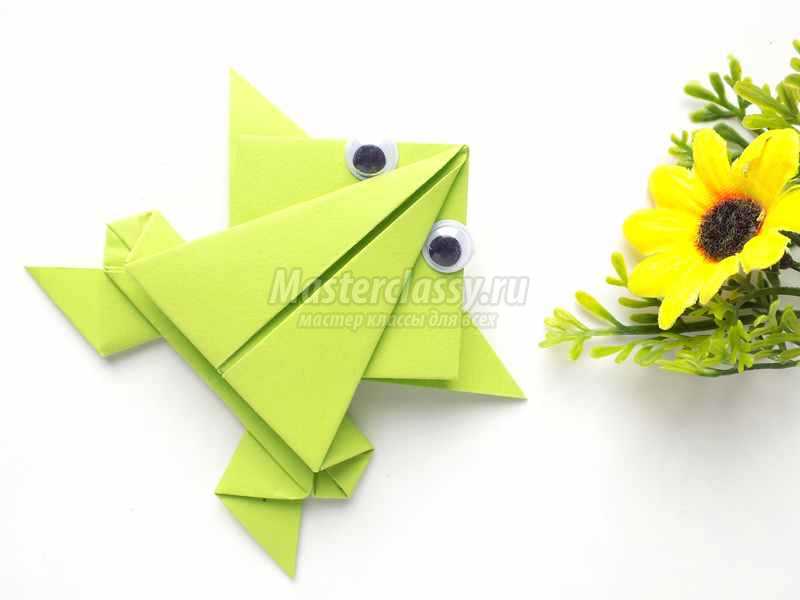 Оригами лягушка. Мастер-класс с пошаговыми фото