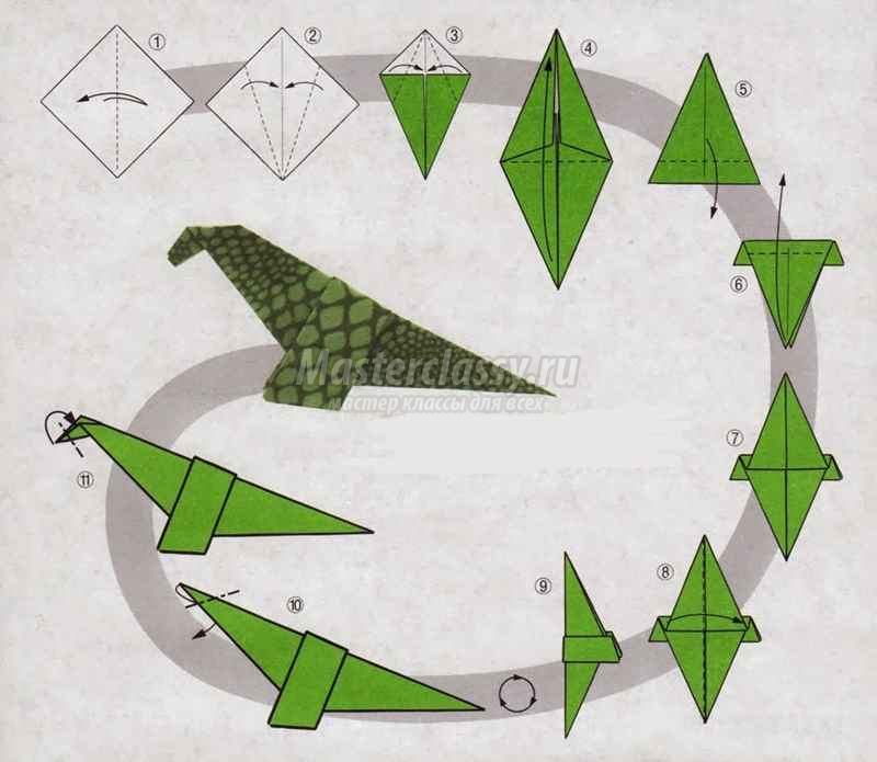 Как сделать динозавра