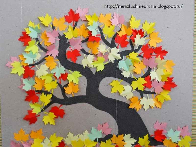 Объемное Осеннее Дерево из бумаги