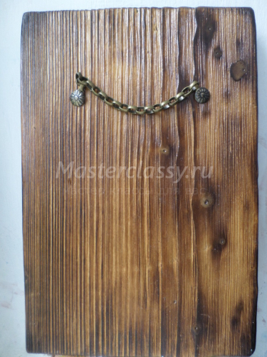 Состаренная икона на деревянной брашированной основе